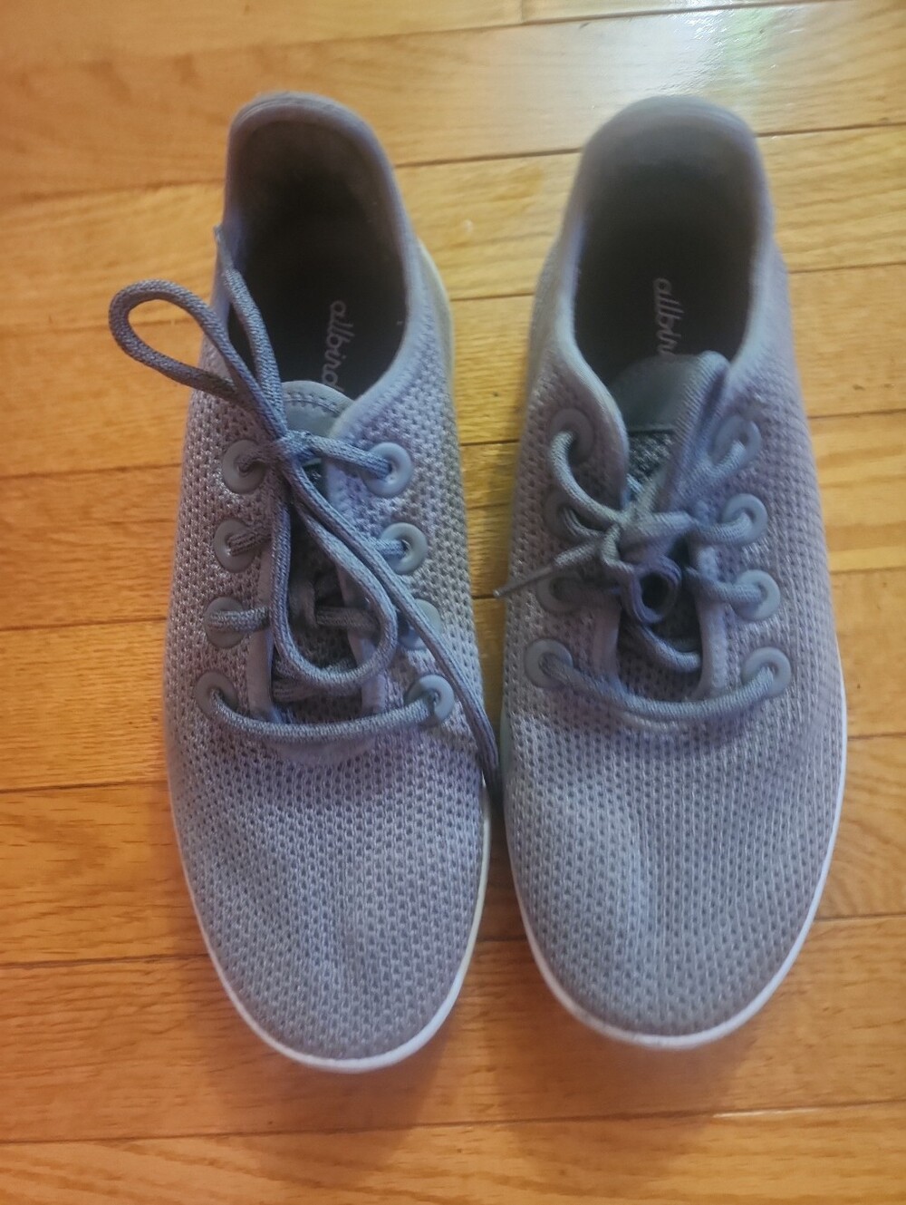 Allbirds Tree Runners Women's Grey Knit Lace-Up Sneakers